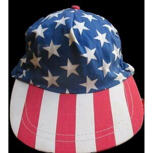 Vintage Canvas Hat Baseball Cap AMERICAN FLAG Vintage